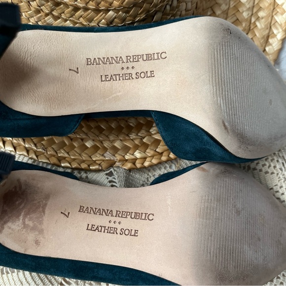 Banana Republic Elegant Teal D’ Orsay Pumps shoes - Picture 7 of 10